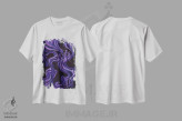 تیشرت سفید طرح دار وسواس کنترل، آبستره اثر جکی لیو | immage.ir