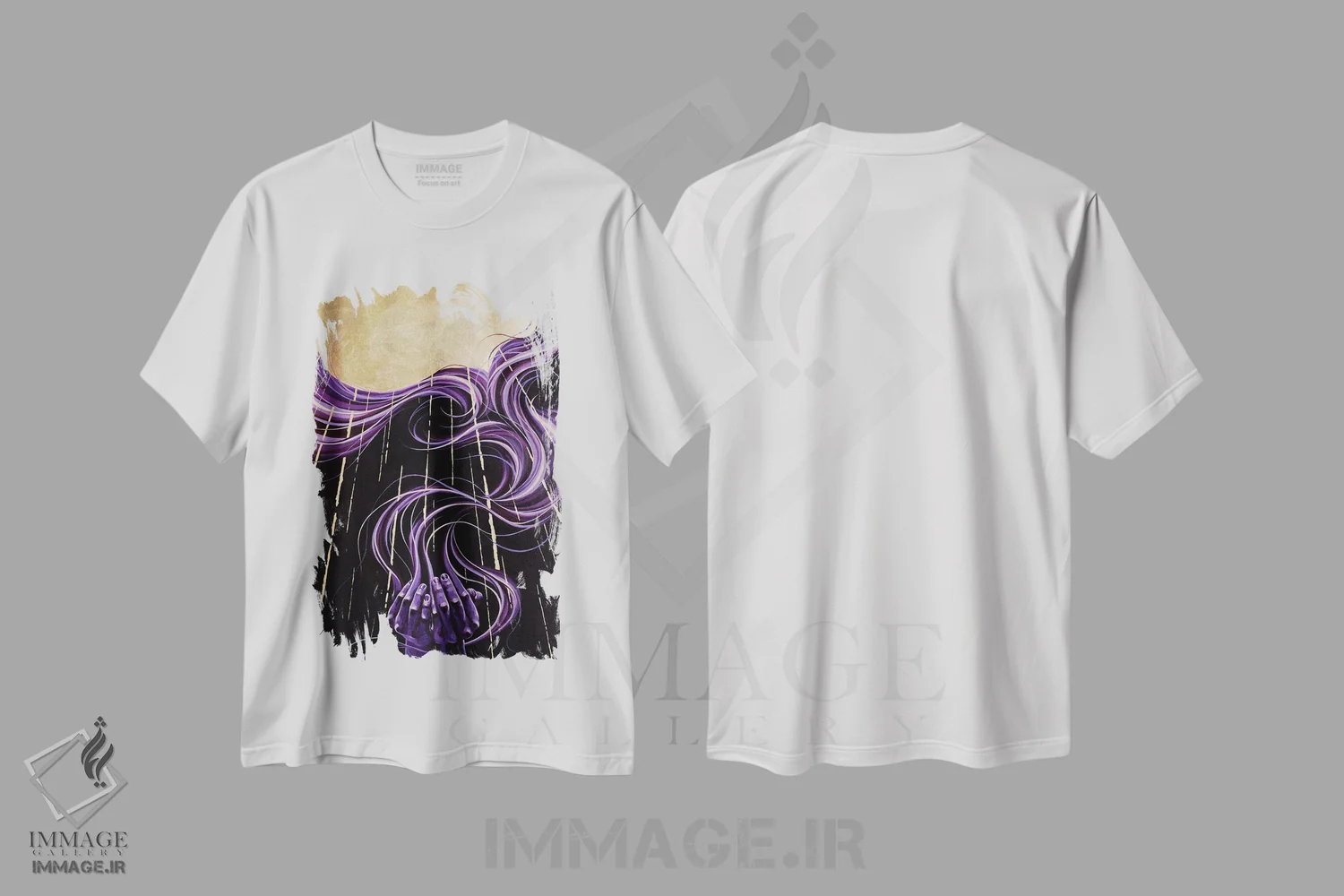 تیشرت سفید طرح دار Universe,سپاس، جهان!، آبستره اثر جکی لیو | immage.ir