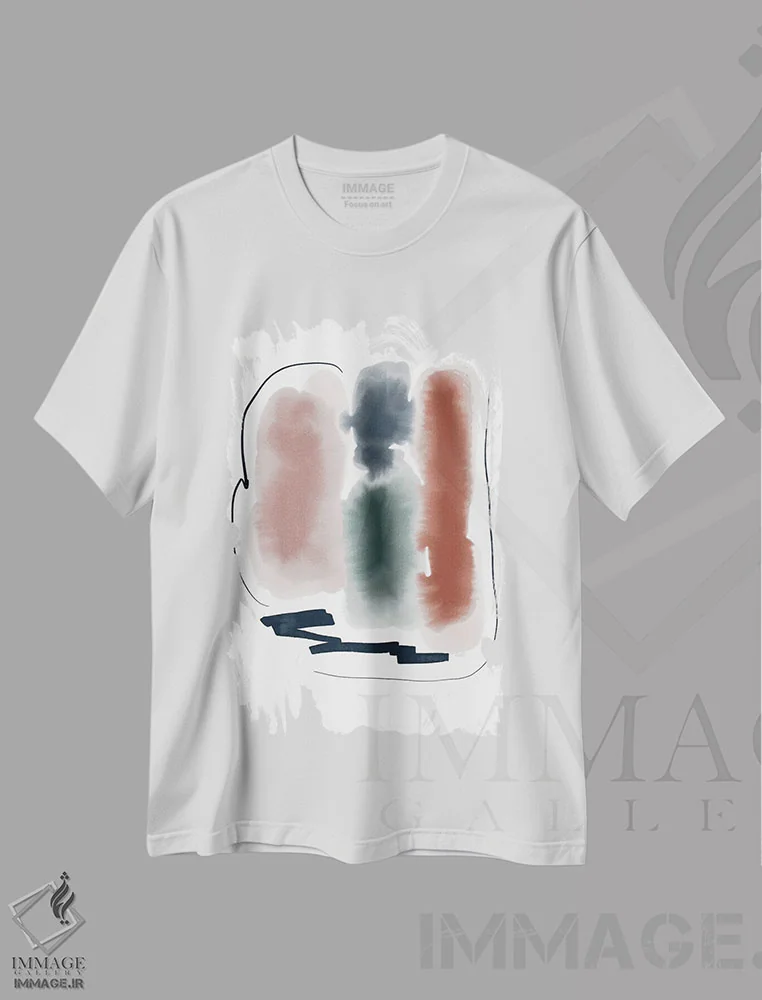 تیشرت سفید طرح دار بلندی اثر ژاکلین مالدونادو | immage.ir