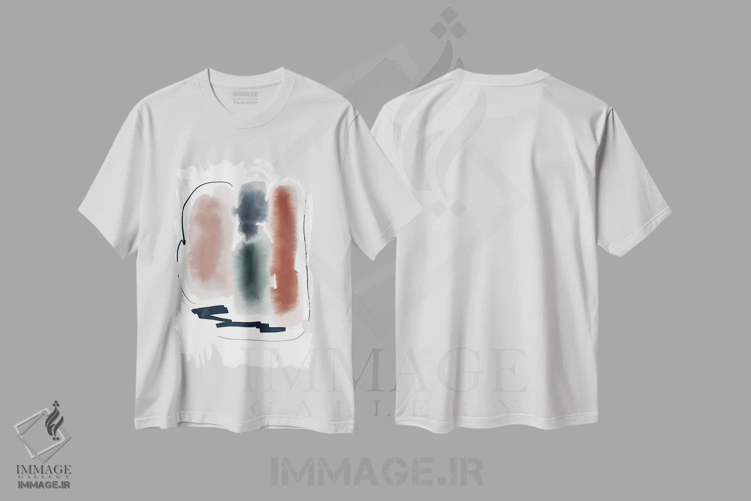 تیشرت سفید طرح دار بلندی اثر ژاکلین مالدونادو | immage.ir