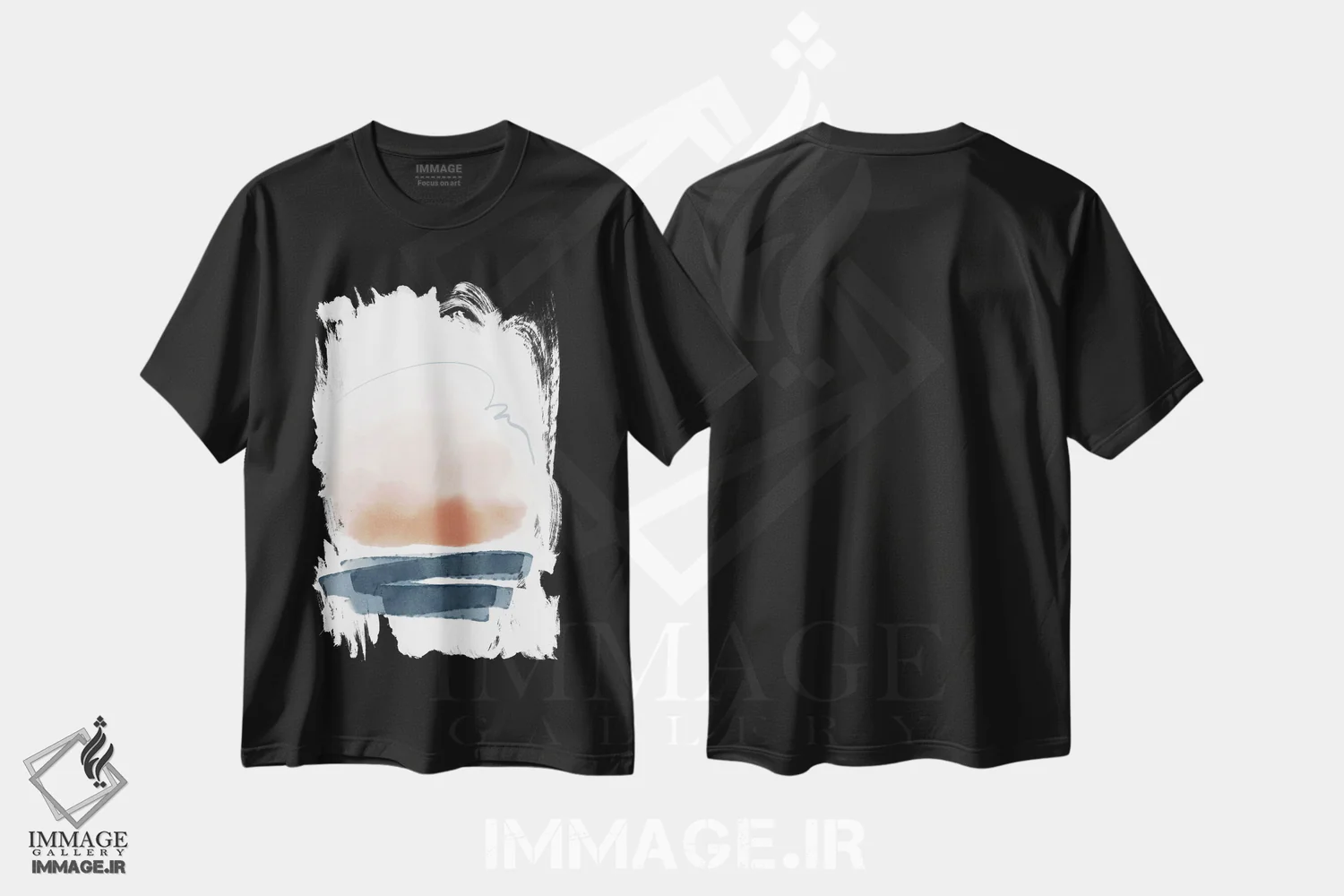 تیشرت مشکی طرح دار چشم انداز اثر ژاکلین مالدونادو | immage.ir