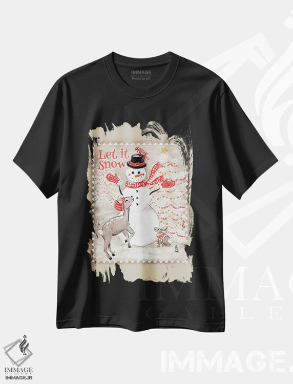 تیشرت مشکی طرح دار آثار ژاکلین مالدونادو - فروشگاه ایماژ