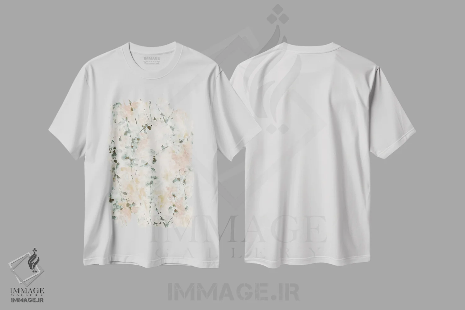 تیشرت سفید طرح دار فاصله یا شکاف اثر ژاکلین مالدونادو | immage.ir