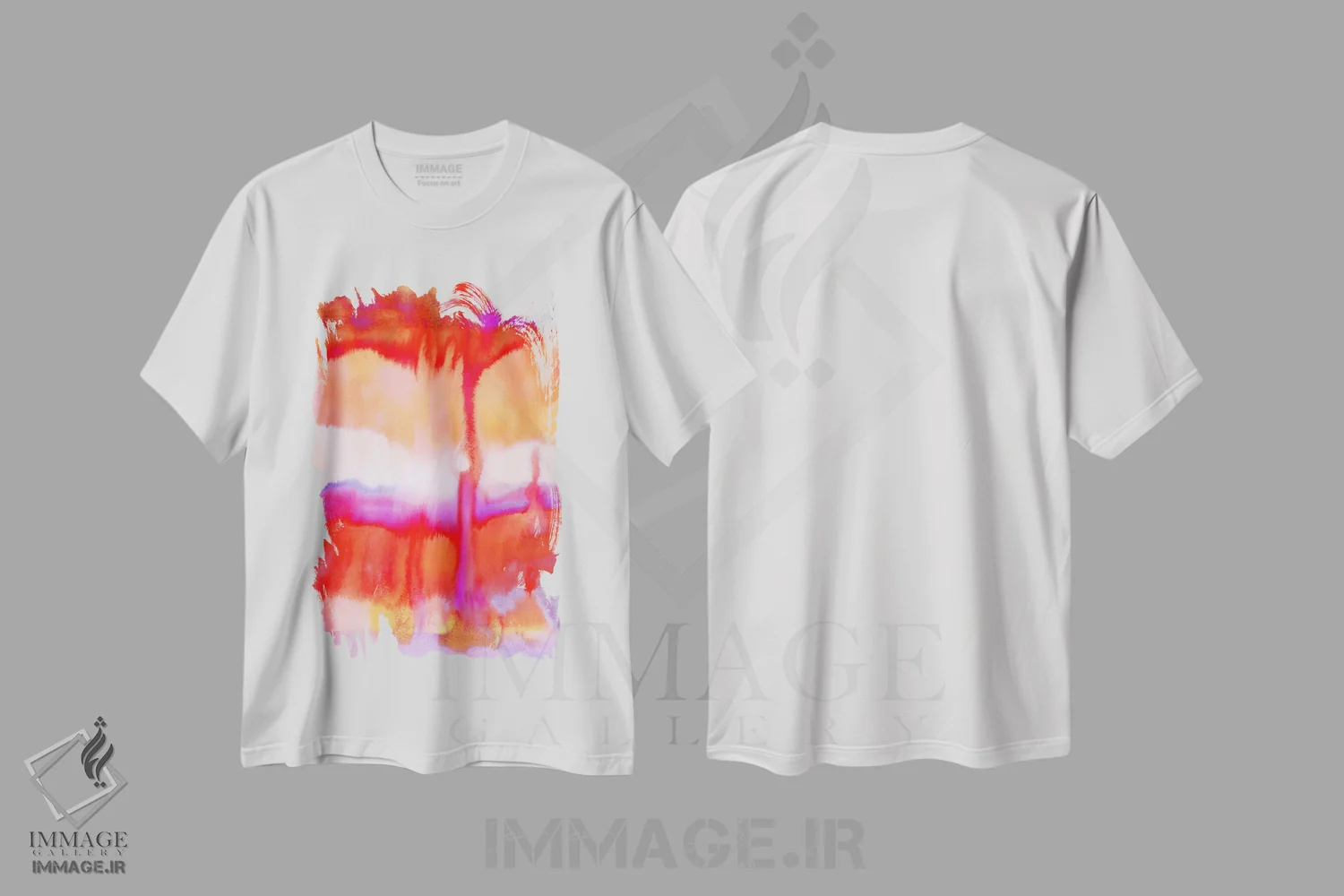 تیشرت سفید طرح دار جریان برگشتی اثر ژاکلین مالدونادو | فروشگاه ایماژ