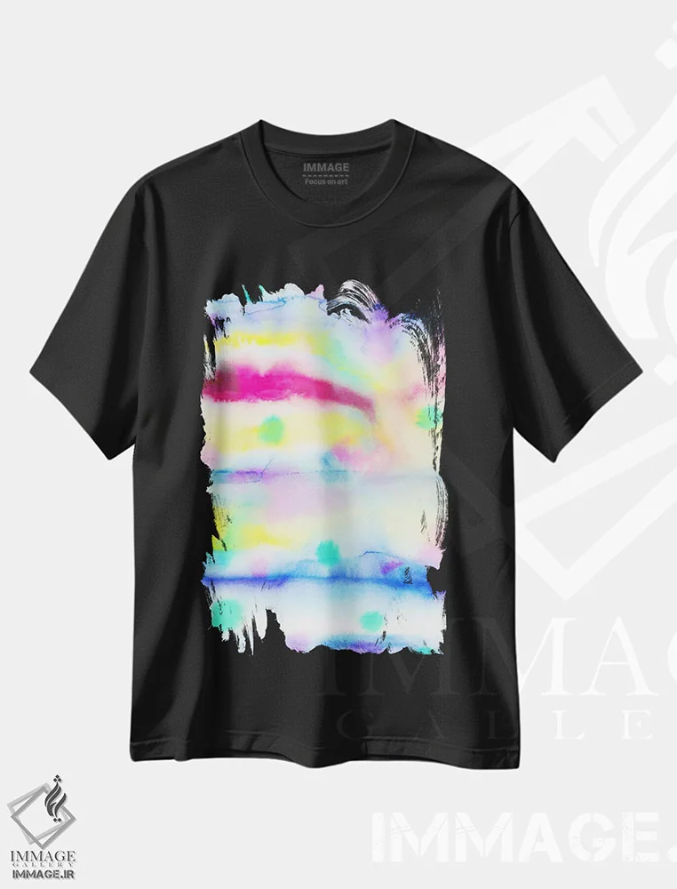 تیشرت مشکی طرح دار جشن اثر ژاکلین مالدونادو | immage.ir