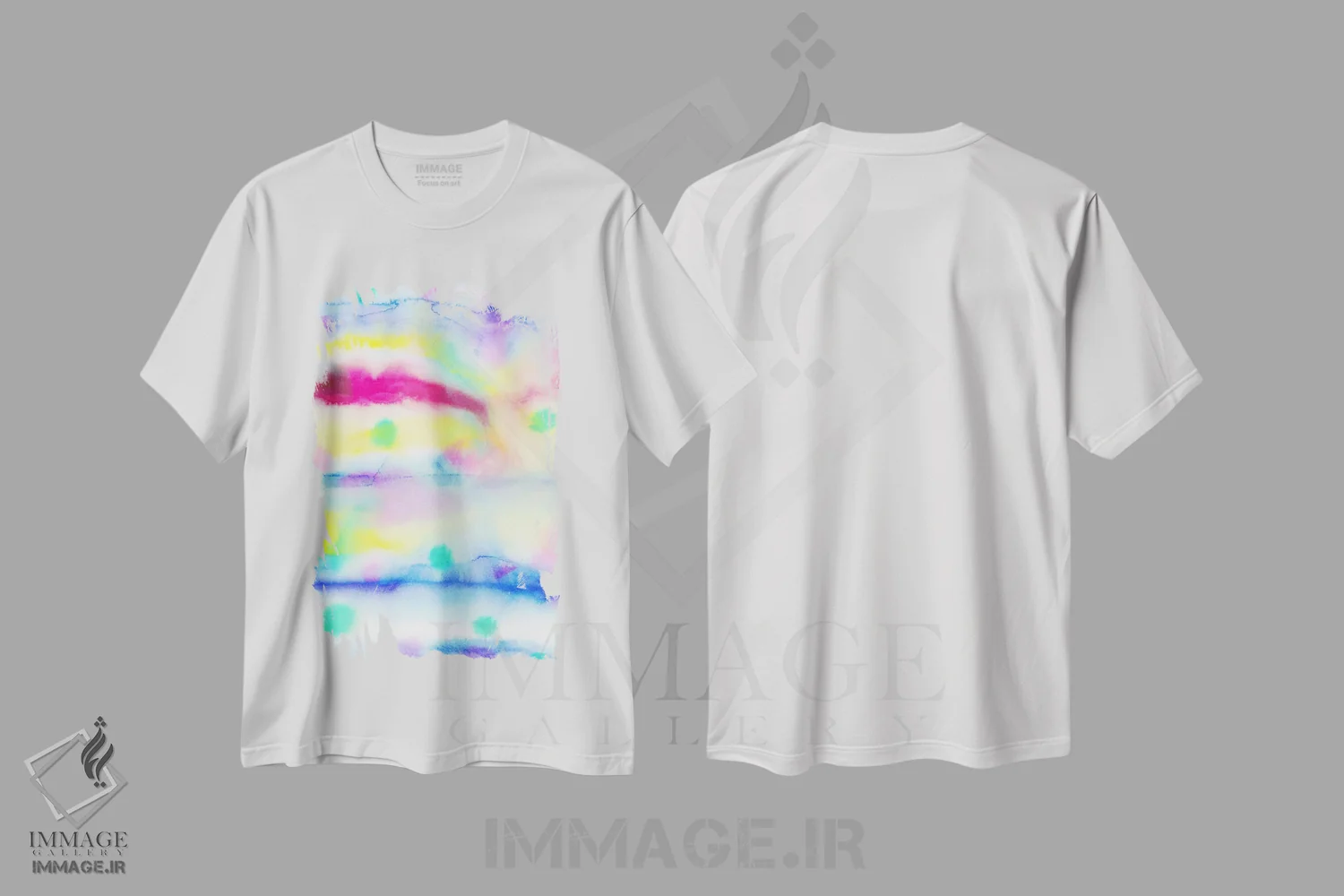 تیشرت سفید طرح دار جشن اثر ژاکلین مالدونادو | فروشگاه ایماژ