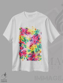 تیشرت سفید طرح دار شکوفا شدن ۱، تزئینی اثر ژاکلین مالدونادو | فروشگاه ایماژ