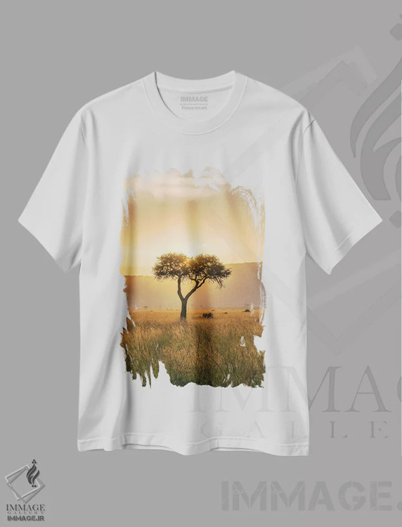 تیشرت سفید طرح دار آثار یان بکه - فروشگاه ایماژ