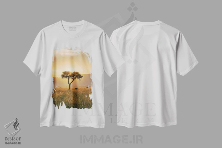 تیشرت سفید طرح دار آثار یان بکه - فروشگاه ایماژ