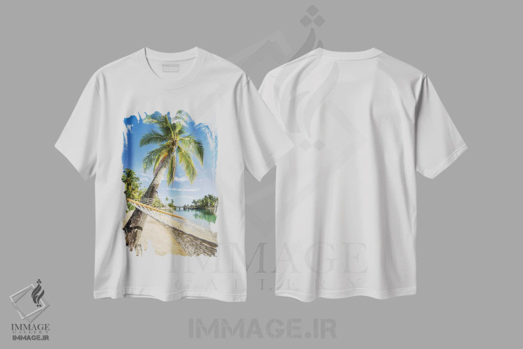 تیشرت سفید طرح دار آثار یان بکه - فروشگاه ایماژ