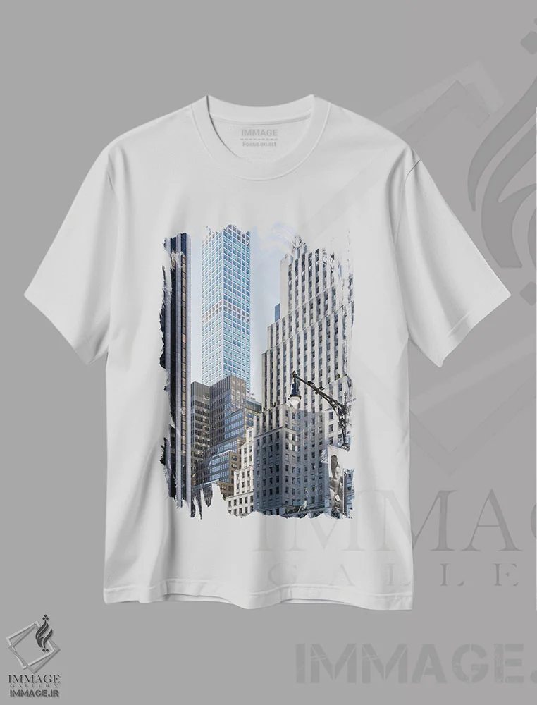 تیشرت سفید طرح دار آثار یان بکه - فروشگاه ایماژ