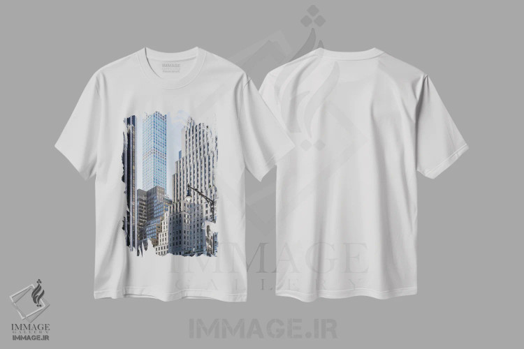 تیشرت سفید طرح دار آثار یان بکه - فروشگاه ایماژ