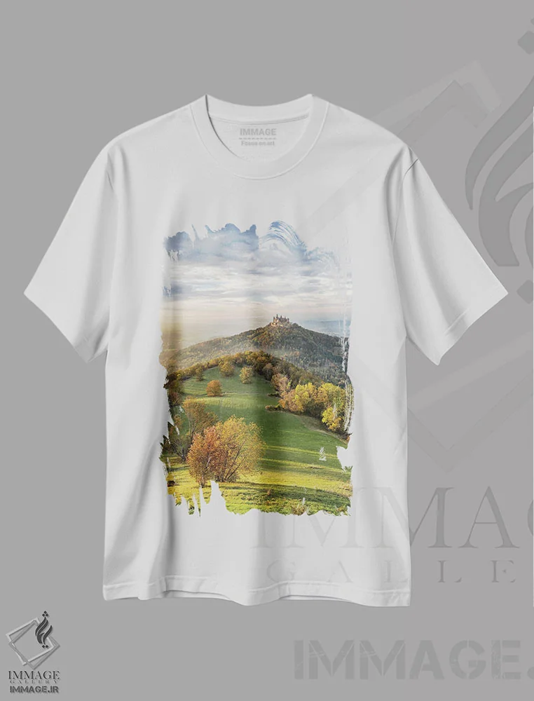 تیشرت سفید طرح دار آثار یان بکه - فروشگاه ایماژ
