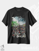 تیشرت مشکی طرح دار کارناوال ژوورت، آبستره اثر یواخیم مک میلان | immage.ir