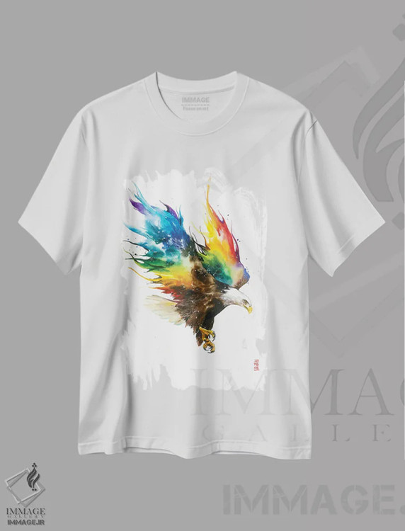 تیشرت سفید طرح دار آزادی، دکور آمریکایی اثر جونگکی | immage.ir