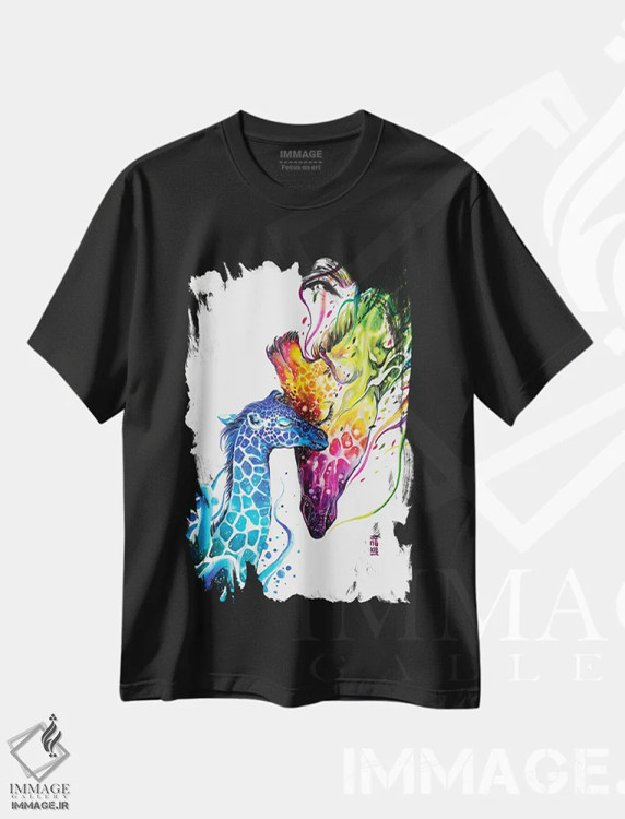 تیشرت مشکی طرح دار نوزاد من، تزئینی اثر جونگکی | immage.ir