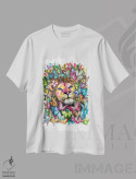 تیشرت سفید طرح دار بهشت، تزئینی اثر جونگکی | immage.ir