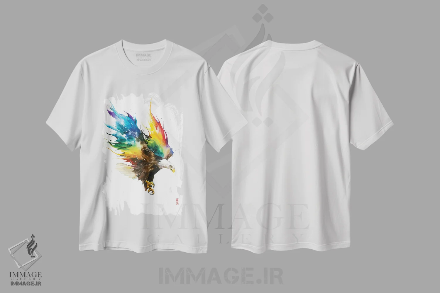 تیشرت سفید طرح دار آزادی، دکور آمریکایی اثر جونگکی | immage.ir