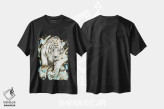 تیشرت مشکی طرح دار روح سفید، تزئینی اثر جونگکی | immage.ir