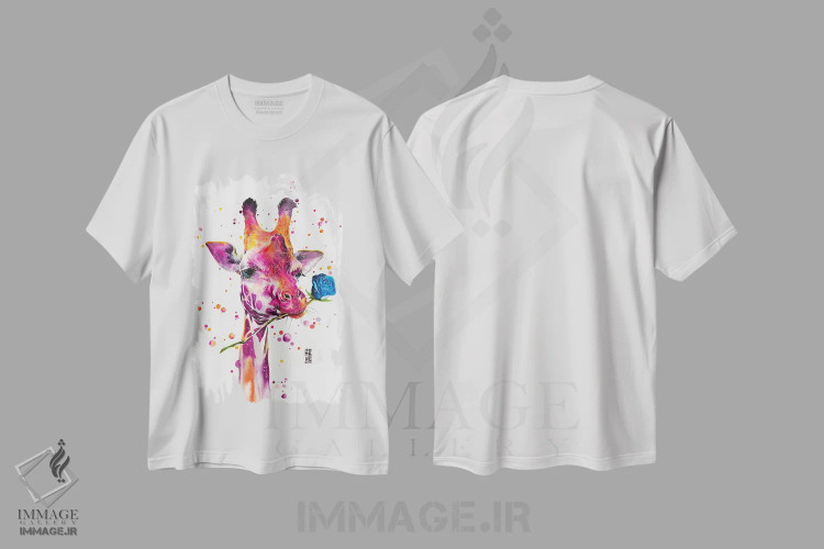 تیشرت سفید طرح دار کاسانوا، تزئینی اثر جونگکی | immage.ir