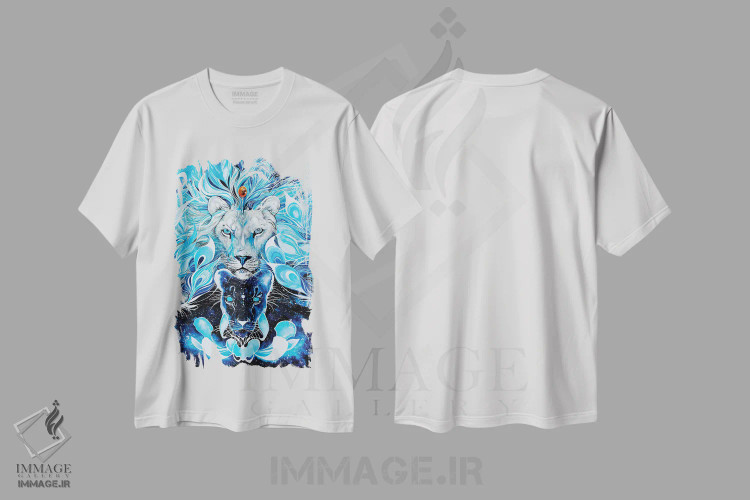 تیشرت سفید طرح دار پادشاه جاودان، تزئینی اثر جونگکی | فروشگاه ایماژ