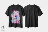 تیشرت مشکی طرح دار ماه نو، تزئینی اثر جونگکی | فروشگاه ایماژ