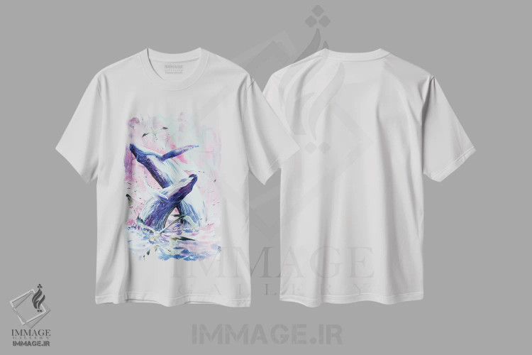 تیشرت سفید طرح دار لیفایاتان، تزئینی اثر جونگکی | immage.ir