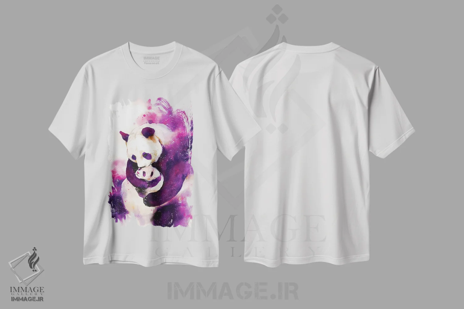 تیشرت سفید طرح دار عشق مادرانه، تزئینی اثر جونگکی | immage.ir