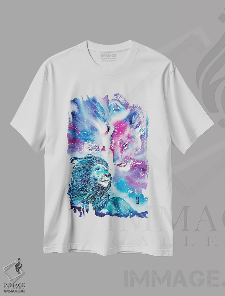 تیشرت سفید طرح دار لحظه ای برای به خاطر سپردن، تزئینی اثر جونگکی | فروشگاه ایماژ