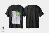 تیشرت مشکی طرح دار مزارع اسطوخودوس ۱، تزئینی اثر جنیفر پکستون پارکر | فروشگاه ایماژ
