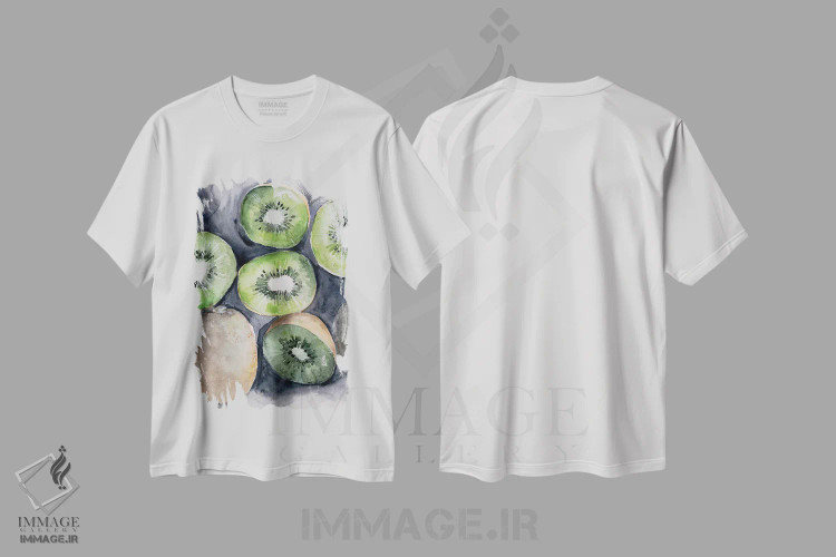 تیشرت سفید طرح دار برش های میوه ۴، دکور معاصر اثر جنیفر پکستون پارکر | فروشگاه ایماژ