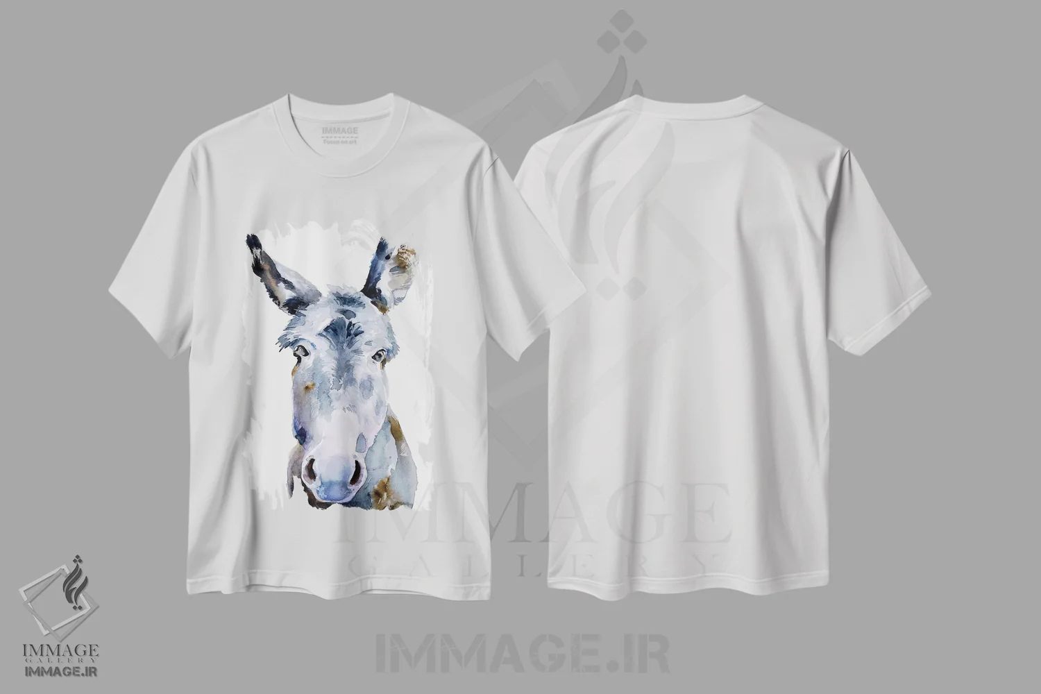 تیشرت سفید طرح دار الاغ دوست داشتنی ۲، دکور روستایی اثر جنیفر پکستون پارکر | immage.ir