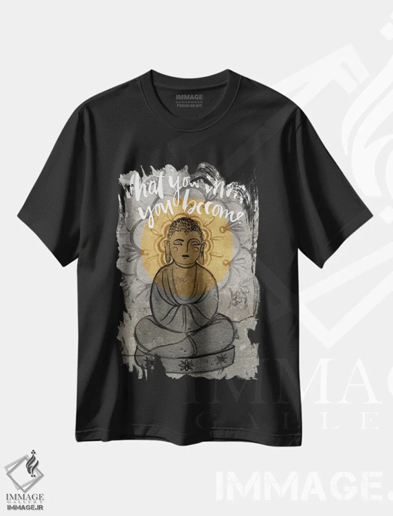 تیشرت مشکی طرح دار رها کن ۲، تزئینی اثر جنیفر پکستون پارکر | immage.ir