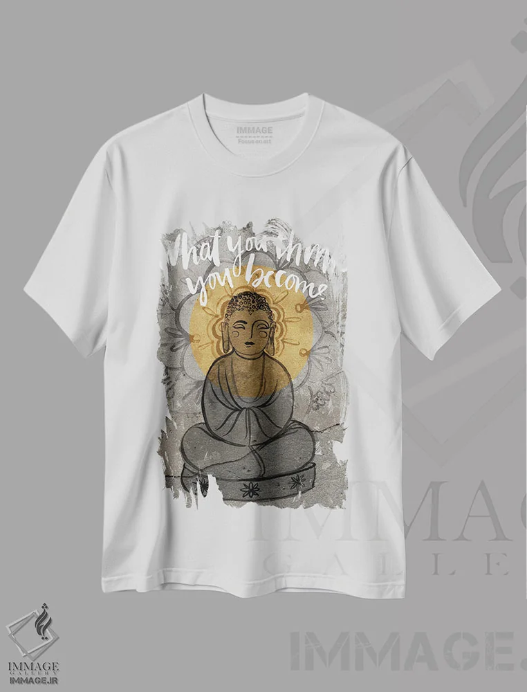 تیشرت سفید طرح دار رها کن ۲، تزئینی اثر جنیفر پکستون پارکر | فروشگاه ایماژ
