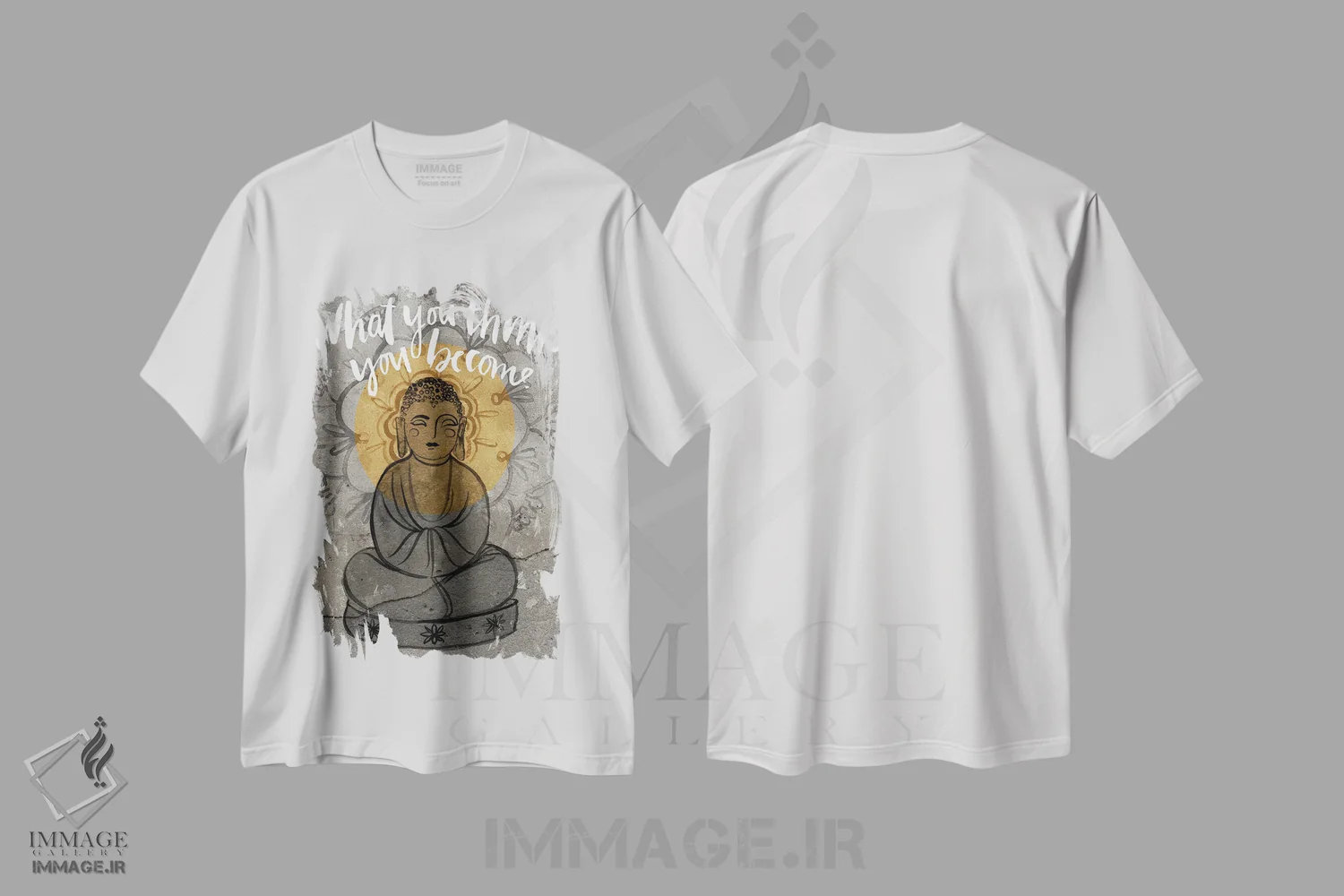 تیشرت سفید طرح دار رها کن ۲، تزئینی اثر جنیفر پکستون پارکر | فروشگاه ایماژ