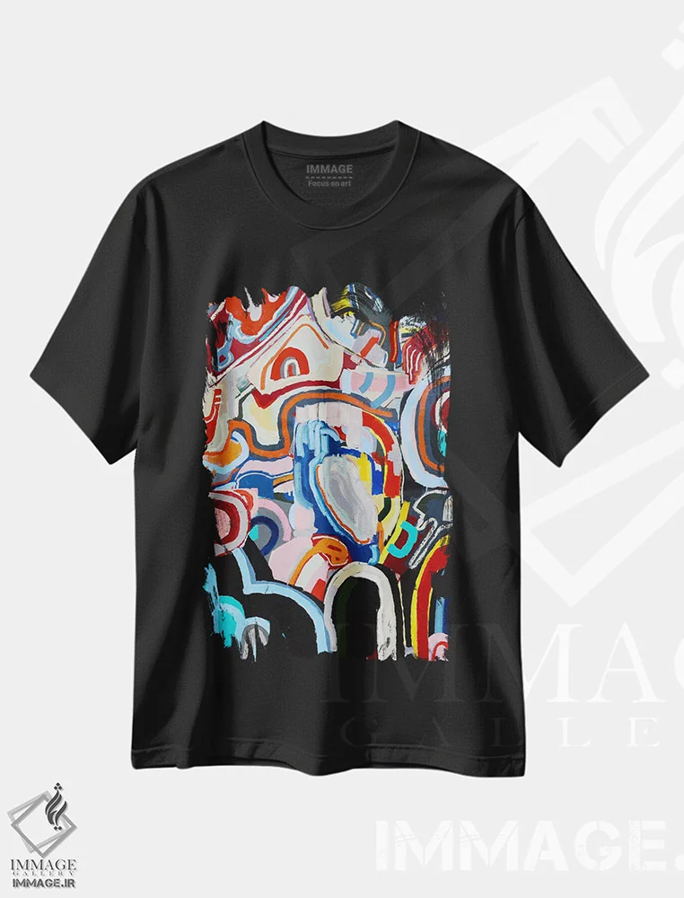 تیشرت مشکی طرح دار How,اما می توانم، چگونه؟ اثر جاش پیترز | فروشگاه ایماژ