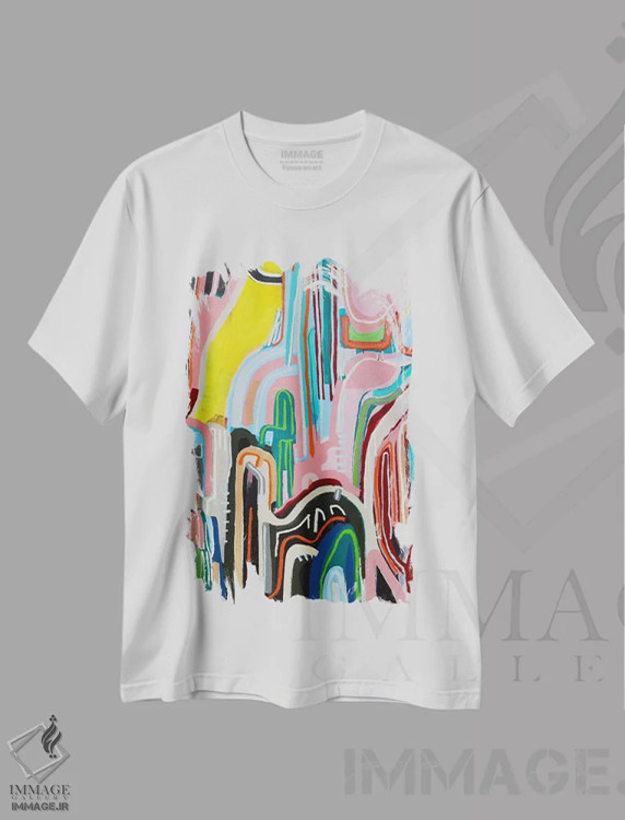 تیشرت سفید طرح دار شایعه های دلچسب اثر جاش پیترز | فروشگاه ایماژ