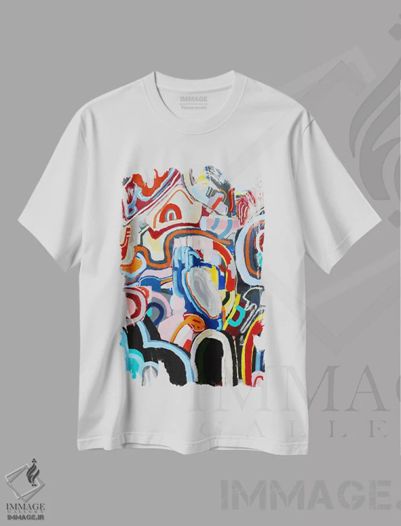 تیشرت سفید طرح دار How,اما می توانم، چگونه؟ اثر جاش پیترز | immage.ir