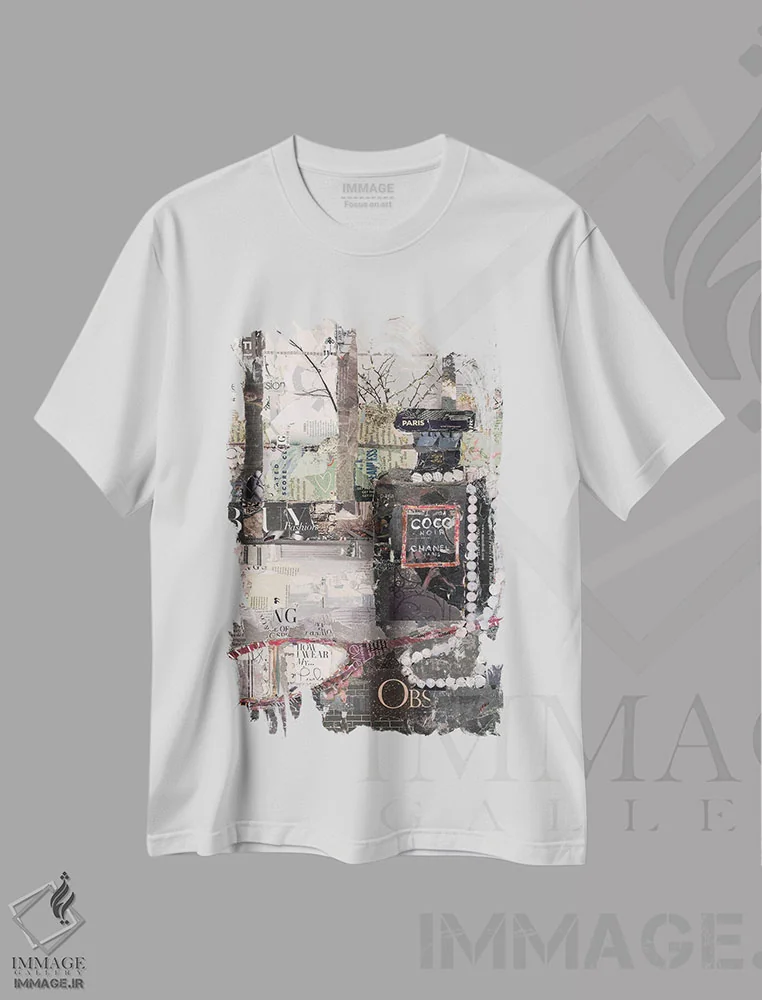 تیشرت سفید طرح دار چگونه مرواریدهایم را می پوشم، دکور معاصر اثر جیمی پاولیچ-واکر | immage.ir