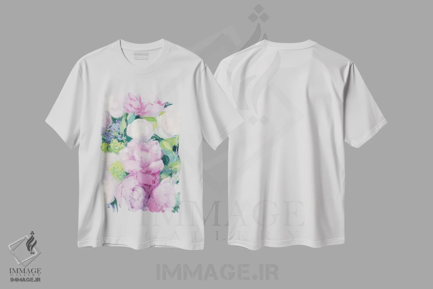 تیشرت سفید طرح دار لذت تابستانی اول، تزئینی اثر جولیا پورینتون | فروشگاه ایماژ