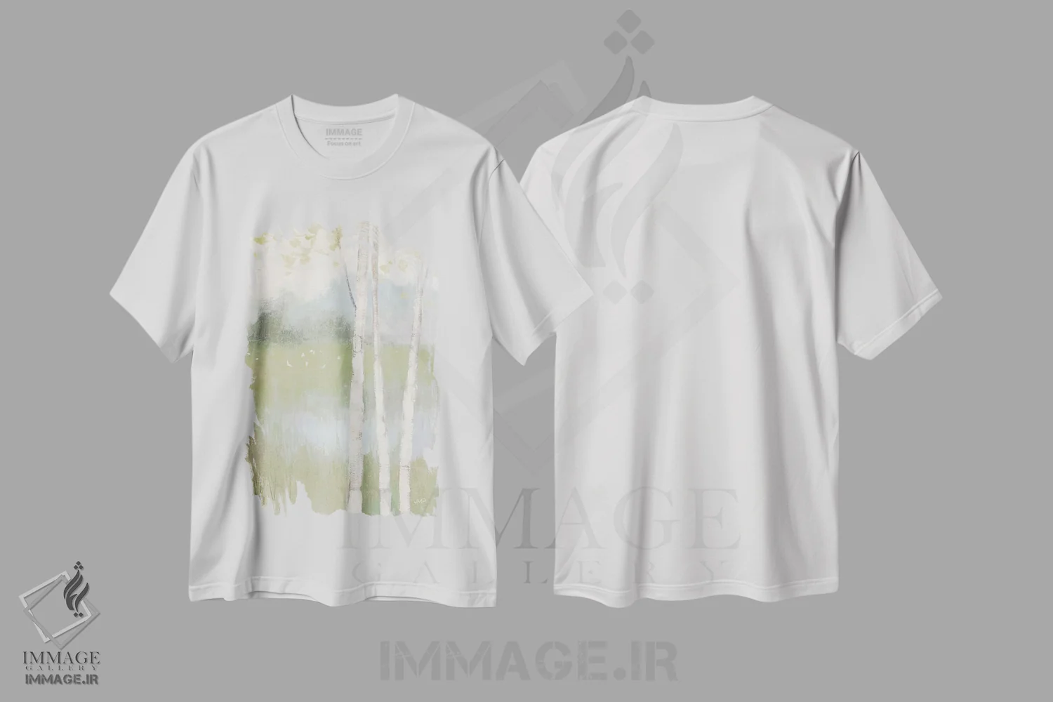 تیشرت سفید طرح دار شور بهاری دوم، دکور معاصر اثر جولیا پورینتون | immage.ir