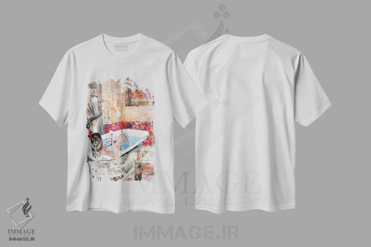 تیشرت سفید طرح دار این موقعیت شامپاین می طلبد، دکور معاصر اثر جیمی پاولیچ-واکر | immage.ir