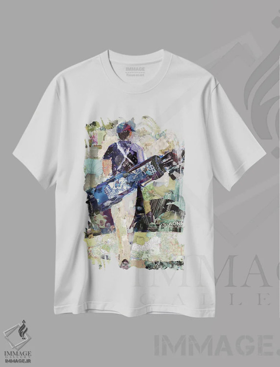 تیشرت سفید طرح دار پات برای بردی، دکور معاصر اثر جیمی پاولیچ-واکر | immage.ir