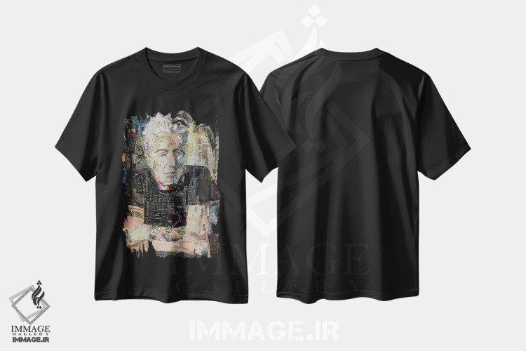 تیشرت مشکی طرح دار تونی، دکور معاصر اثر جیمی پاولیچ-واکر | فروشگاه ایماژ