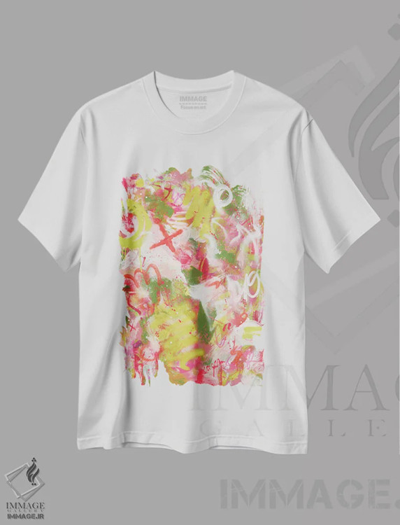 تیشرت سفید طرح دار در تعقیب رؤیاها اثر جنیفر پتزر | فروشگاه ایماژ