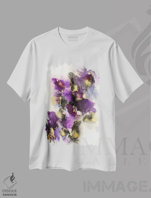 تیشرت سفید طرح دار الماس برای صبحانه اثر جیمی پومرانز | immage.ir