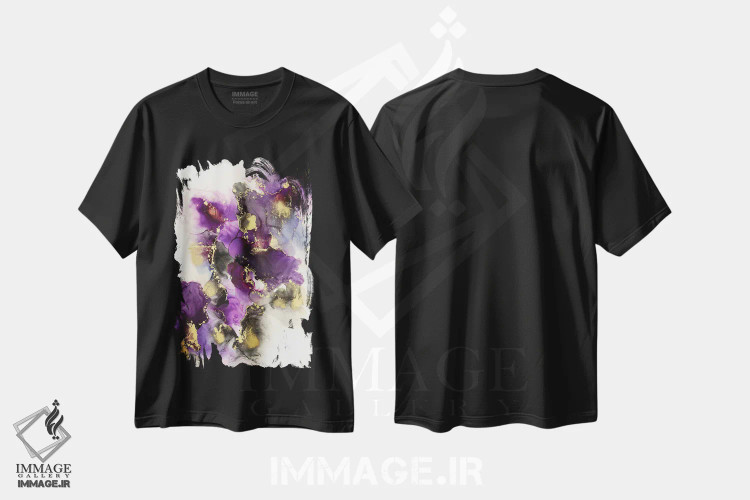تیشرت مشکی طرح دار الماس برای صبحانه اثر جیمی پومرانز | فروشگاه ایماژ