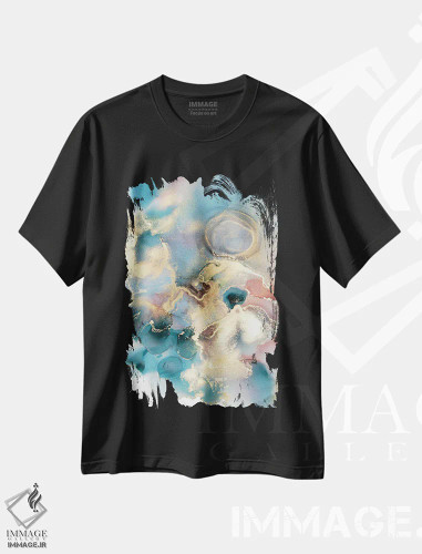 تیشرت مشکی طرح دار هرگز تنها اثر جیمی پومرانز | فروشگاه ایماژ