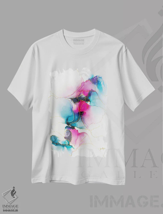 تیشرت سفید طرح دار هیچ مسیر یگانه ای نیست اثر جیمی پومرانز | فروشگاه ایماژ