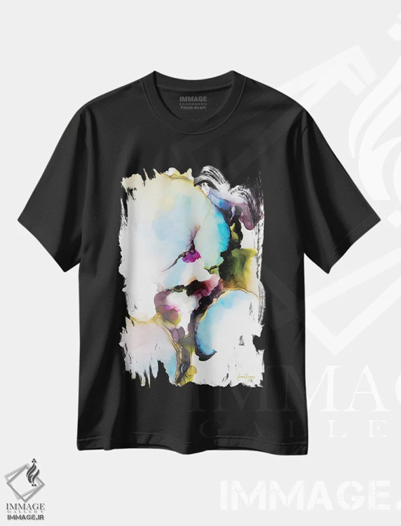 تیشرت مشکی طرح دار رؤیای بیداری اثر جیمی پومرانز | فروشگاه ایماژ
